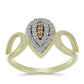 schmuckgarnitur aus Goldplattierte Silber mit Champagner-Diamant und weißem Topas