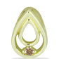 Goldplattierter Silberanhänger mit Champagner-Diamant