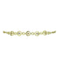 Goldplattiertes Silberarmband mit Champagner-Diamant und weißem Diamant