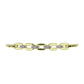 Goldplattiertes Silberarmband mit Champagner-Diamant und weißem Diamant