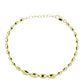 Goldplattiertes Silberarmband mit Champagner-Diamant und weißem Diamant