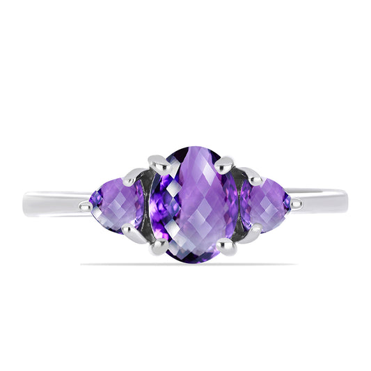 Silberring mit marokkanischem Amethyst