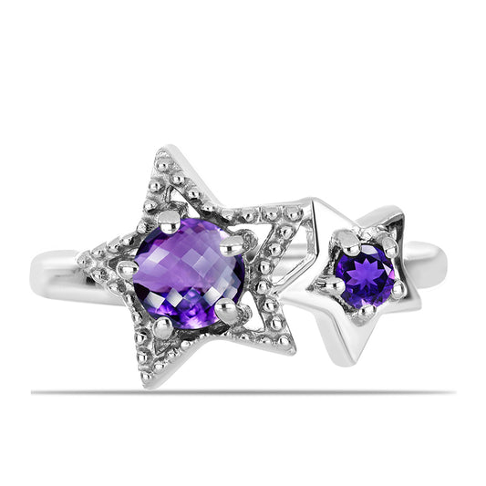 Silberring mit marokkanischem Amethyst