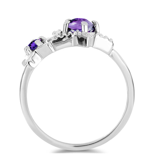 Silberring mit marokkanischem Amethyst