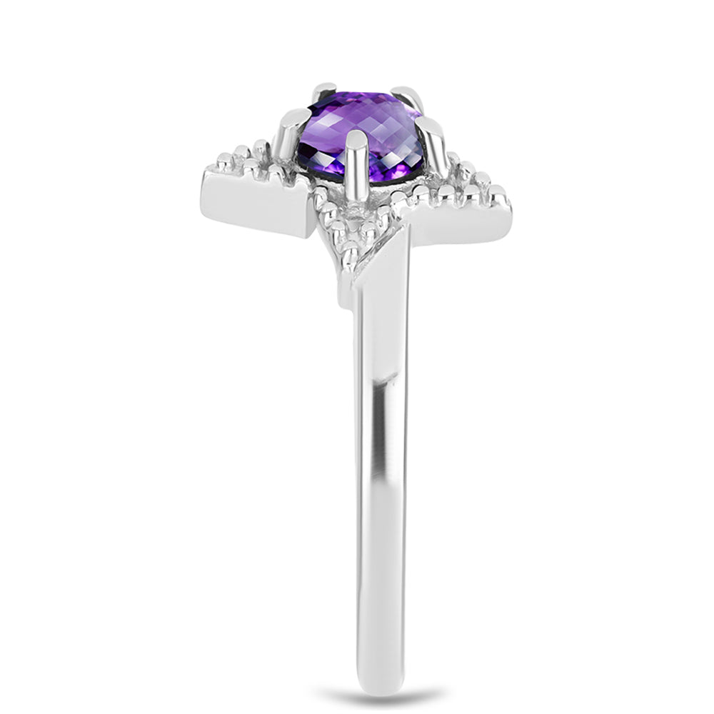 Silberring mit marokkanischem Amethyst 4 