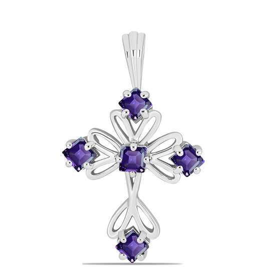 Silberanhänger mit marokkanischem Amethyst