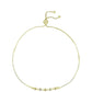 Goldplattiertes Silberarmband mit Champagner-Diamant und weißem Diamant