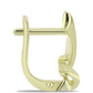 Goldplattierte Silberohrringe mit Champagner-Diamant
