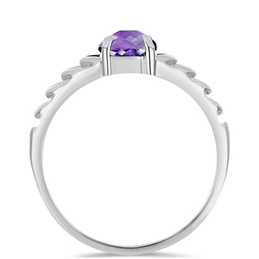 Silberring mit marokkanischem Amethyst