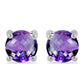 Silberohrringe mit marokkanischem Amethyst