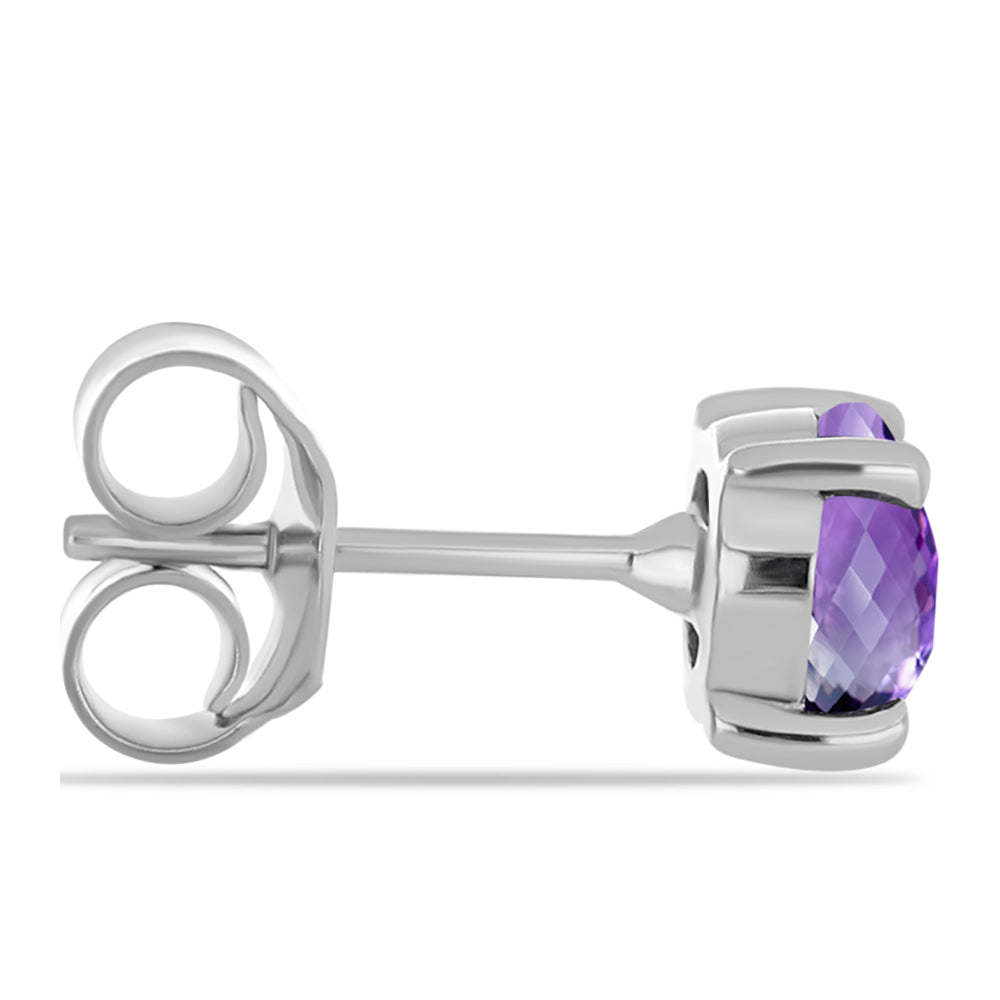 Silberohrringe mit marokkanischem Amethyst 2 