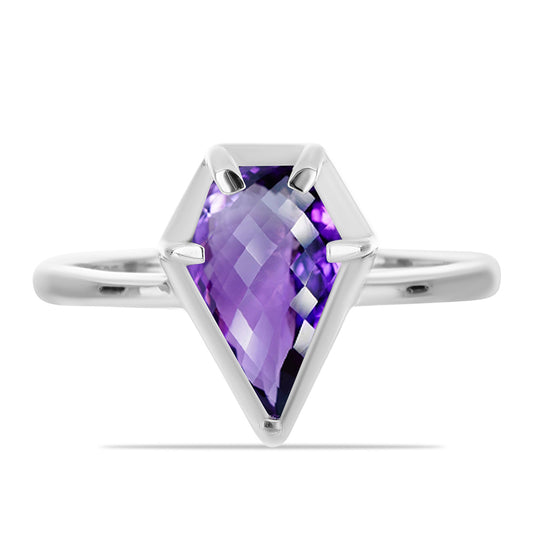 Silberring mit marokkanischem Amethyst