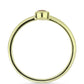 Goldplattierter Silberring mit Champagner-Diamant