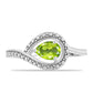 Silberring mit Peridot aus Changbai
