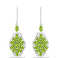 Silberohrringe mit Peridot aus Changbai