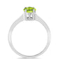 Silberring mit Peridot aus Changbai