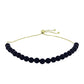 Goldplattiertes Silberarmband mit schwarzem Onyx aus Suwar