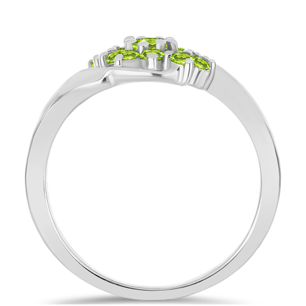 Silberring mit Peridot aus Changbai 2 