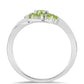 Silberring mit Peridot aus Changbai