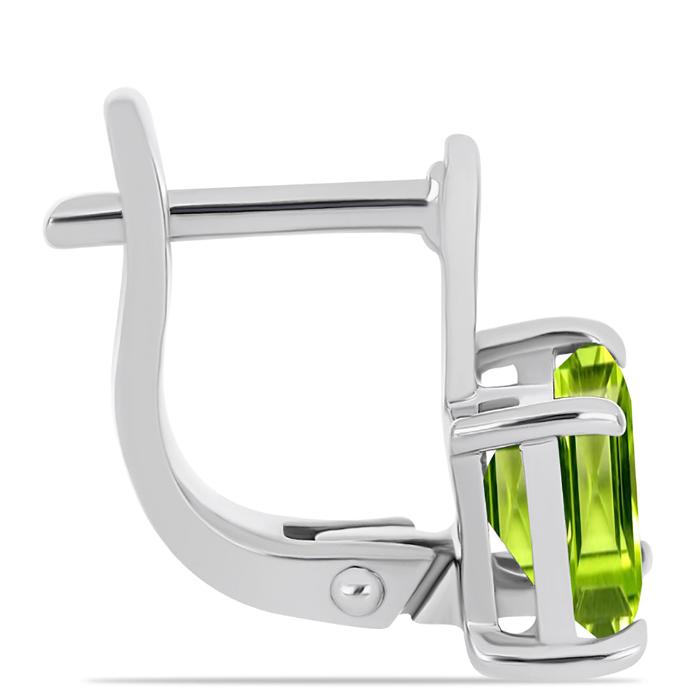 Silberohrringe mit Peridot aus Changbai 2 