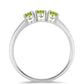 Silberring mit Peridot aus Changbai