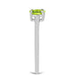 Silberring mit Peridot aus Changbai