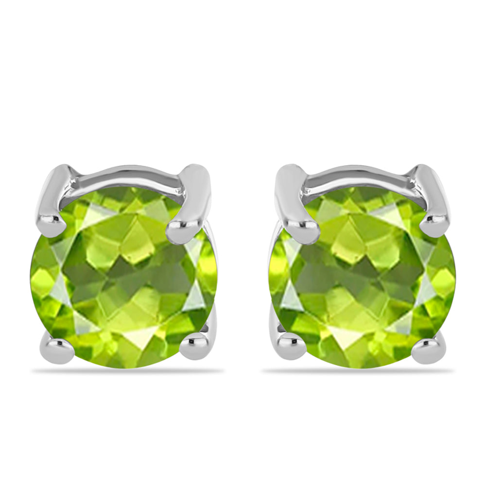 Silberohrringe mit Peridot aus Changbai 1 