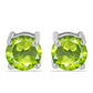 Silberohrringe mit Peridot aus Changbai
