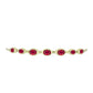 Goldplattiertes Silberarmband mit Rubin aus Madagaskar