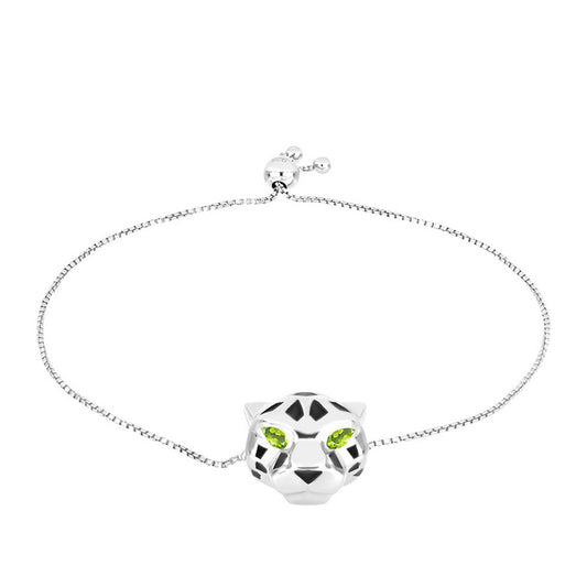 Silberarmband mit Peridot aus Changbai