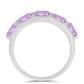 Silberring mit Rose De France Amethyst