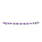 Silberarmband mit Rose De France Amethyst