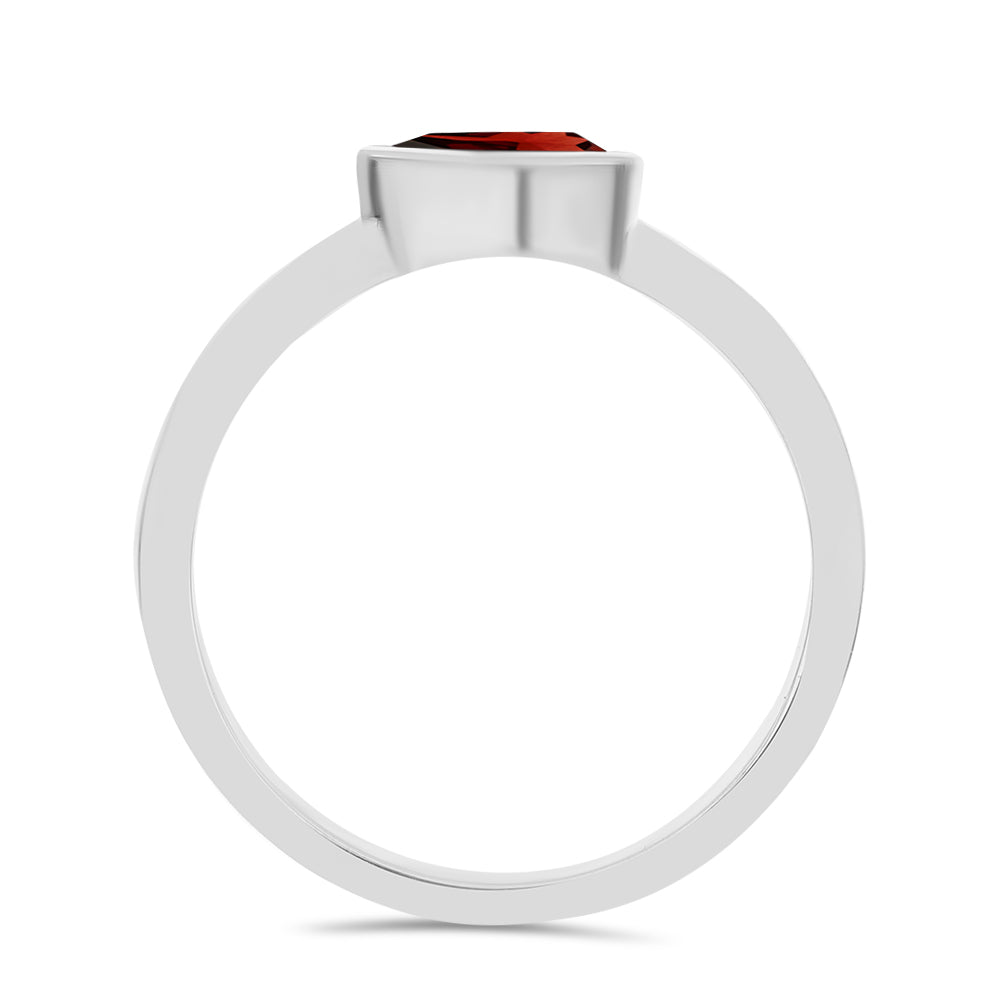 Silberring mit Barton Granat 3 