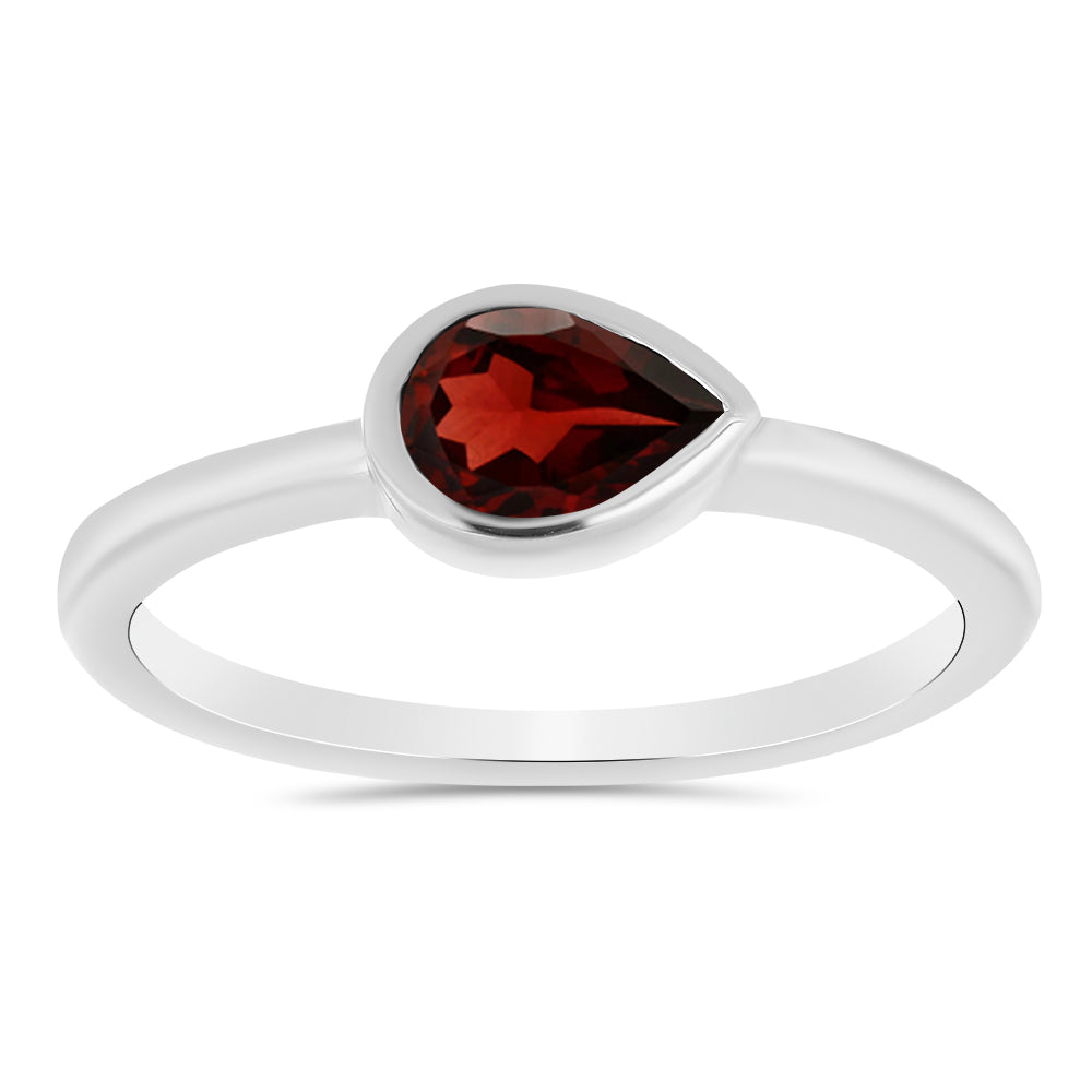 Silberring mit Barton Granat 1 