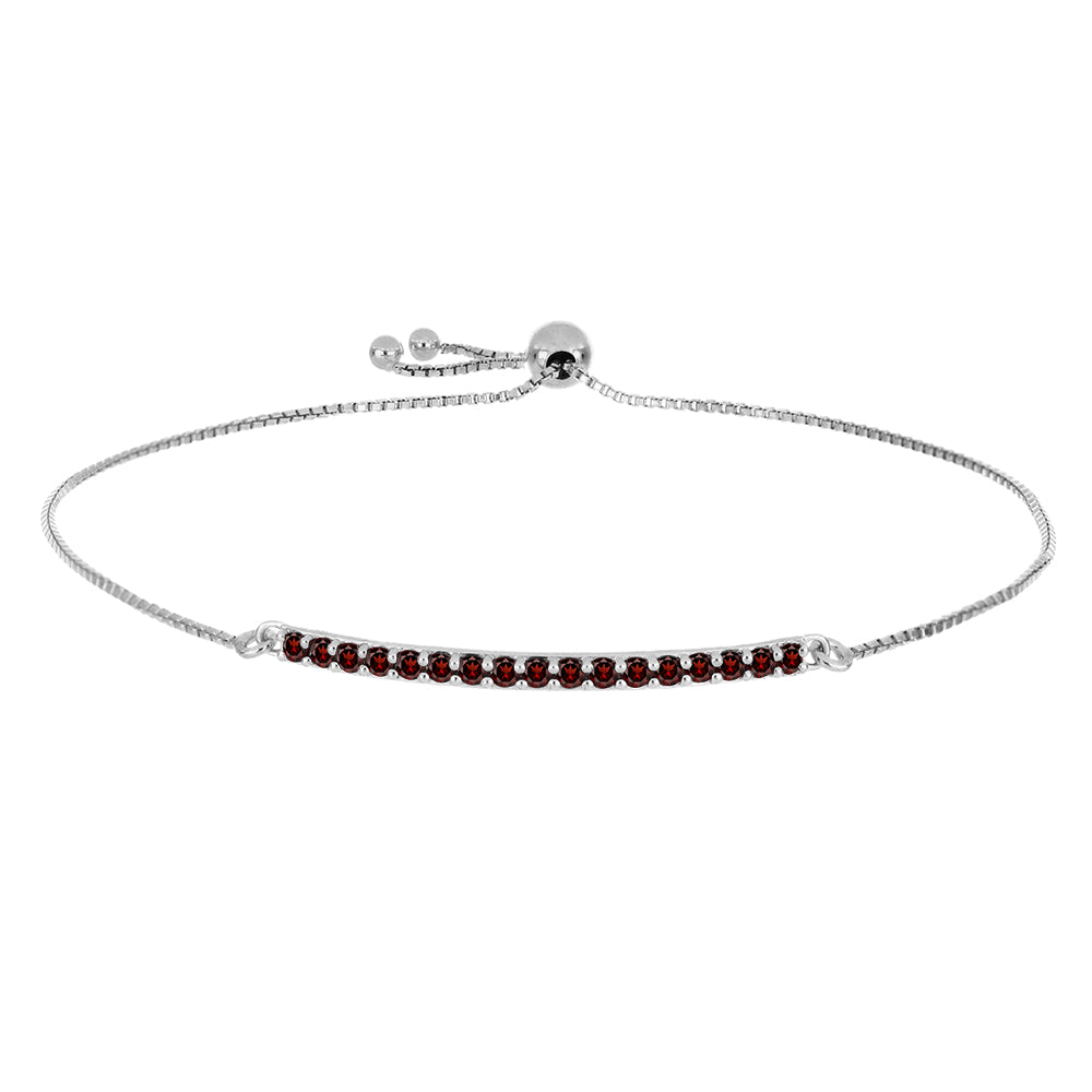 Silberarmband mit Barton Granat 1 