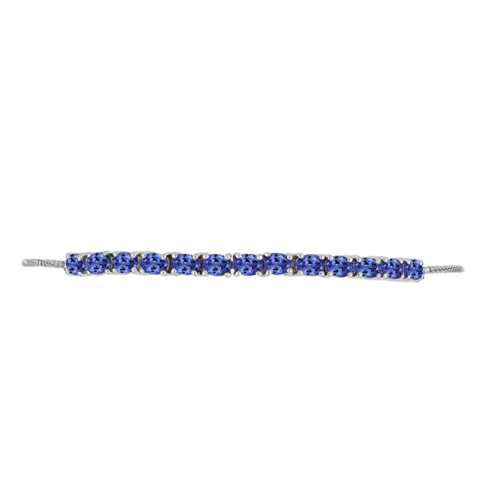 Silberarmband mit Tansanit 2 