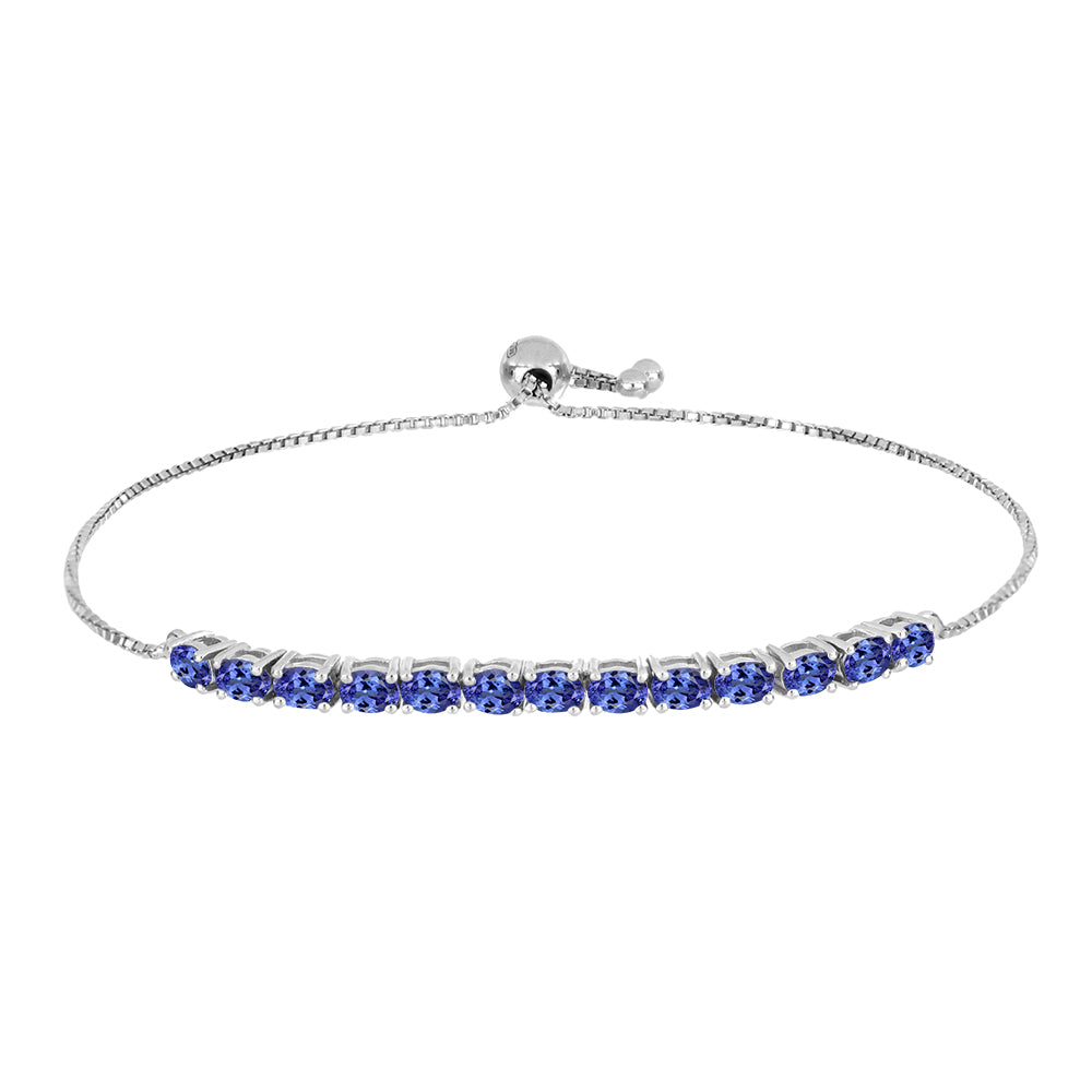Silberarmband mit Tansanit