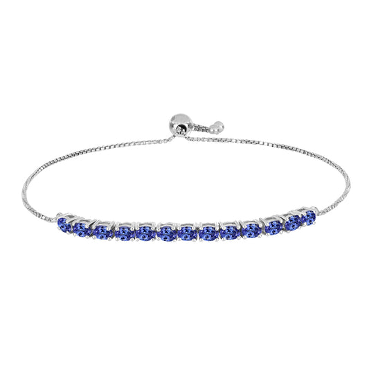 Silberarmband mit Tansanit