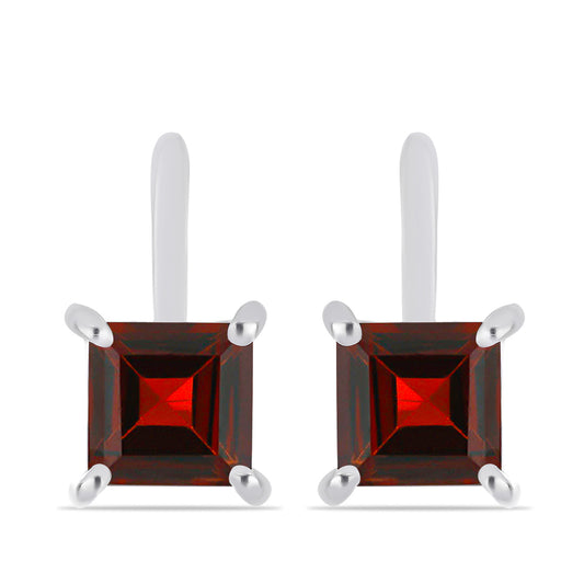Silberohrringe mit Barton Granat