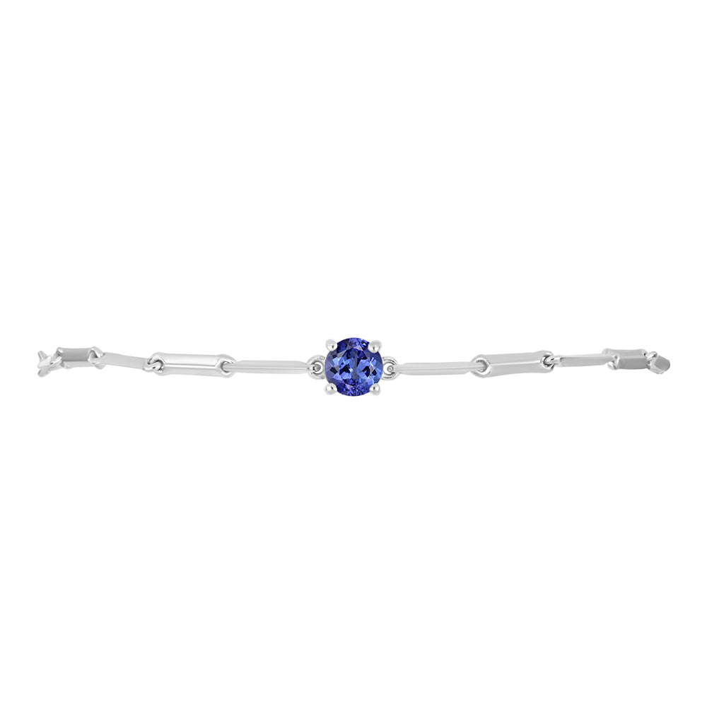 Silberarmband mit Tansanit 2 