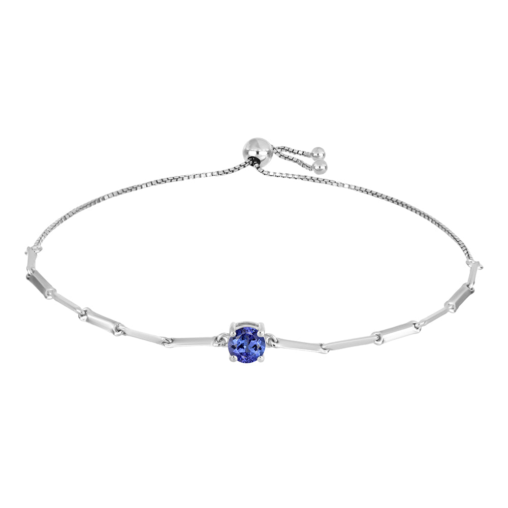 Silberarmband mit Tansanit 1 