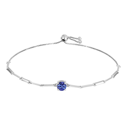 Silberarmband mit Tansanit