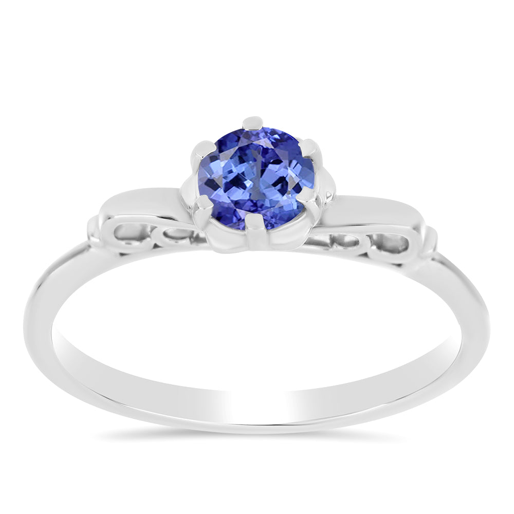 Silberring mit Tansanit 3 