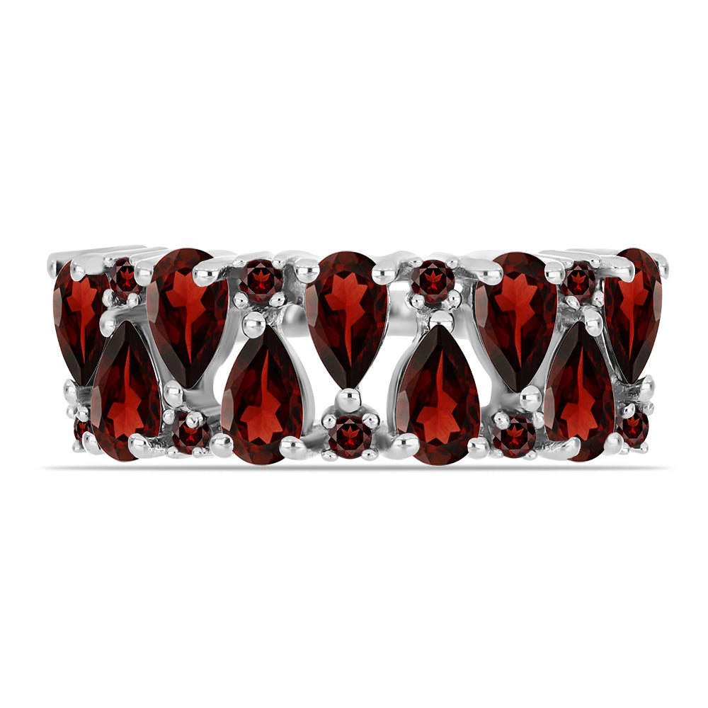 Silberring mit Barton Granat 2 