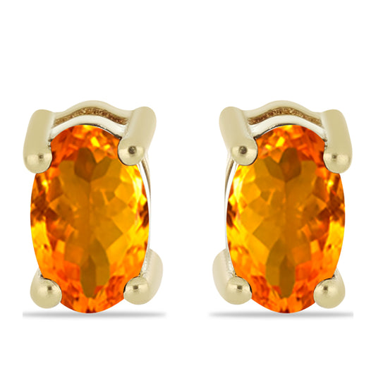 schmuckgarnitur aus Goldplattierte Silber mit Barton Granat und Zitrin aus dem Ural