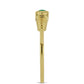 Goldplattierter Silberring mit brasilianischem Smaragd