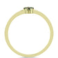 Goldplattierter Silberring mit grünem Diamant