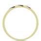 Goldplattierter Silberring mit grünem Diamant