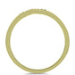 Goldplattierter Silberring mit grünem Diamant