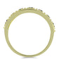 Goldplattierter Silberring mit grünem Diamant